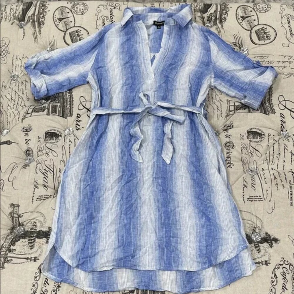 GET. PRIMPED Belted Shirt Dress